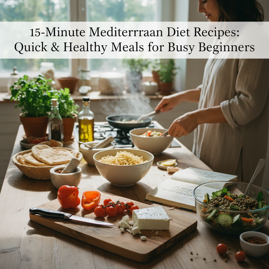 15-Minute Mediterranean Diet Recipes: Quick & Healthy Meals for Busy Beginners
