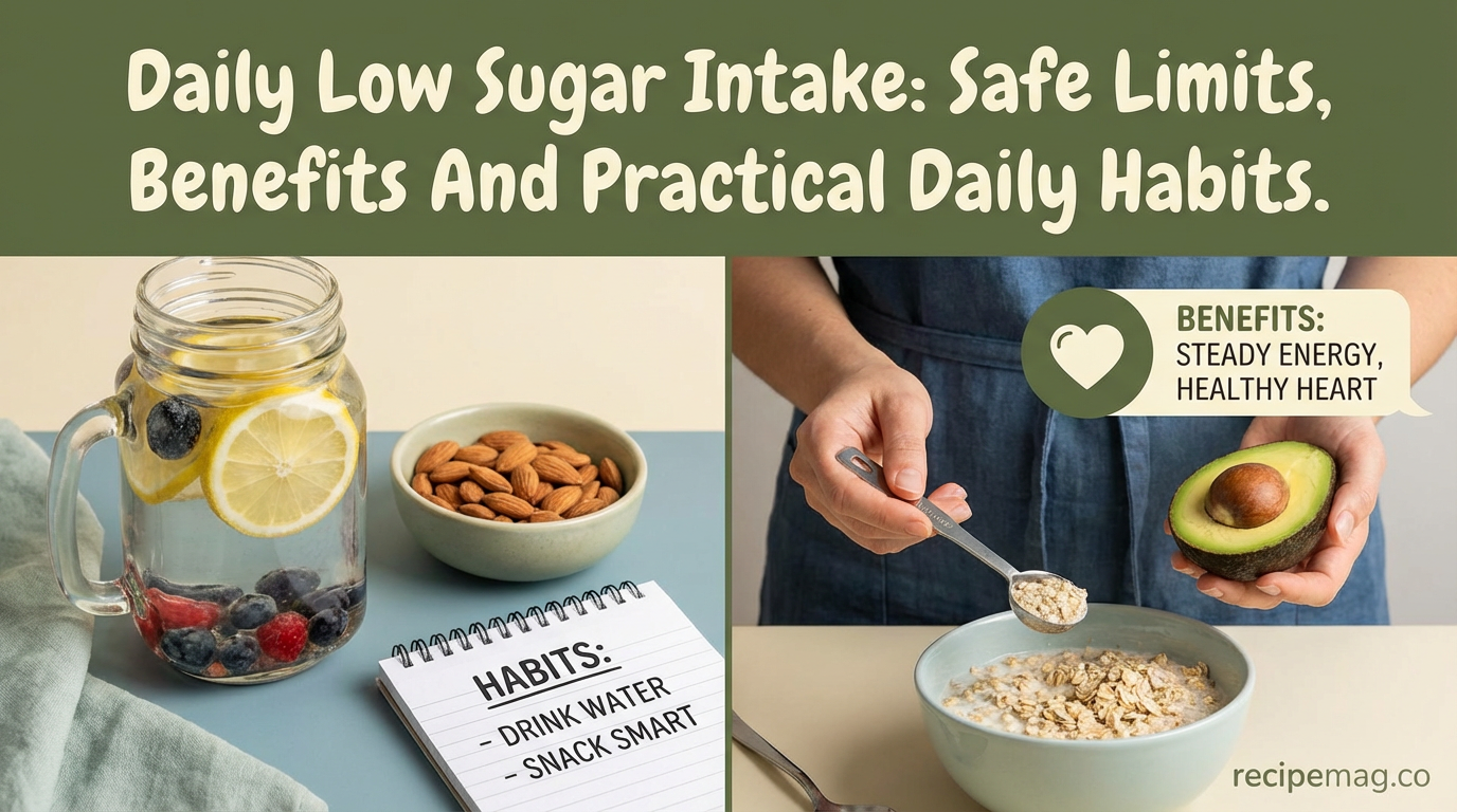 Daily Low Sugar Intake: Safe Limits, Benefits And Practical Daily Habits