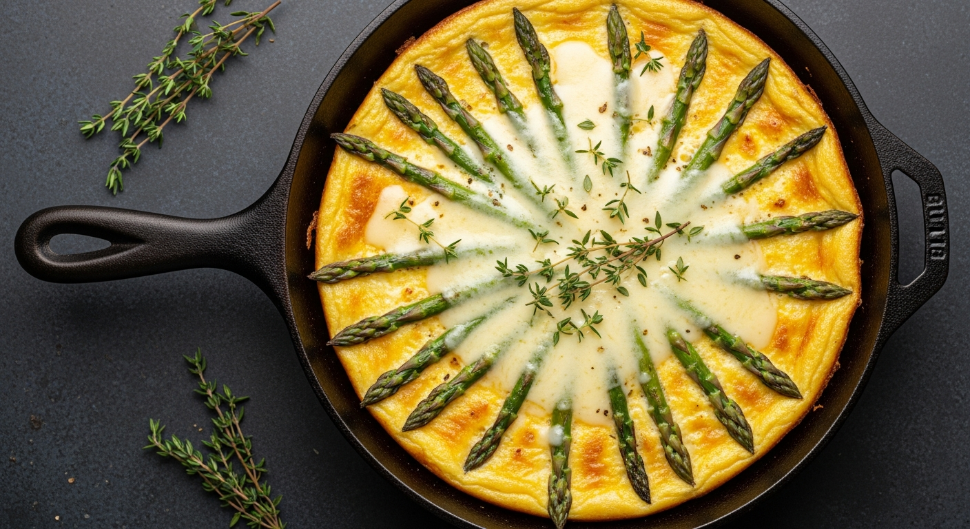 Blistered Asparagus Frittata