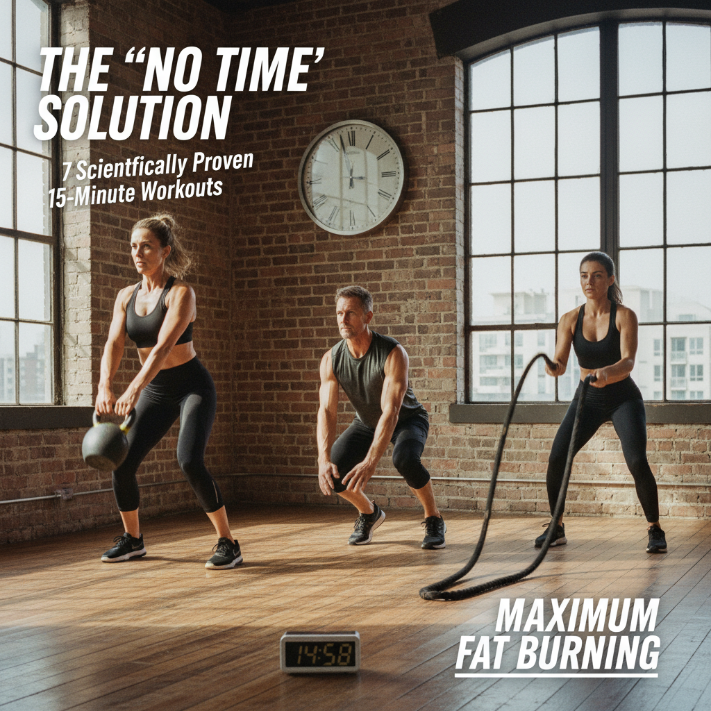The ‘No Time’ Solution: 7 Scientifically Proven 15-Minute Workouts for Maximum Fat Burning