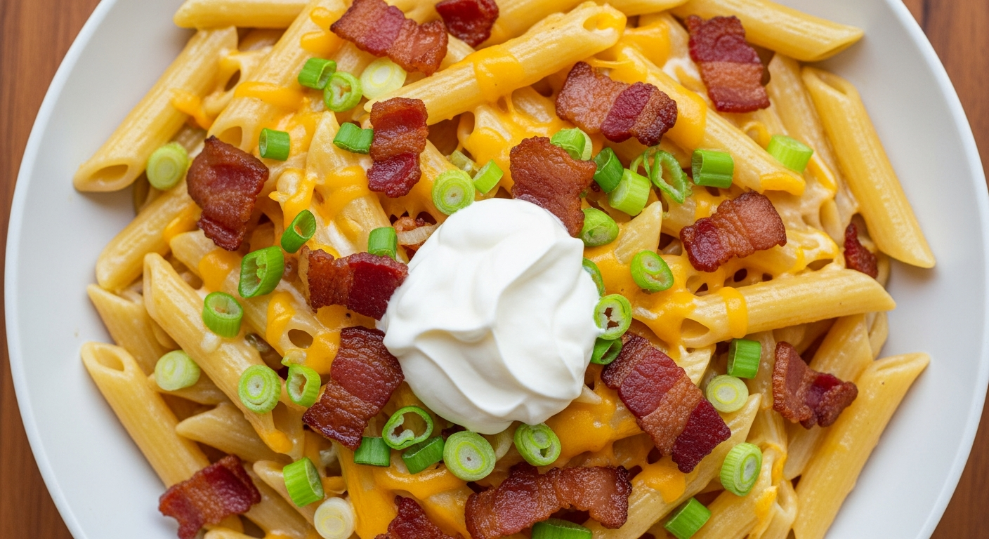 One Pot Loaded Baked Potato Pasta