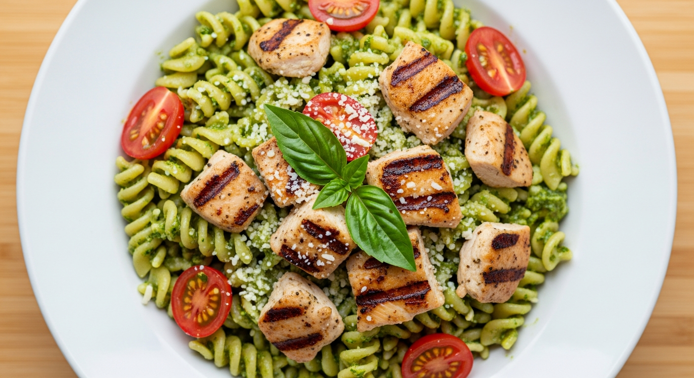 One Pot Pesto Chicken Pasta