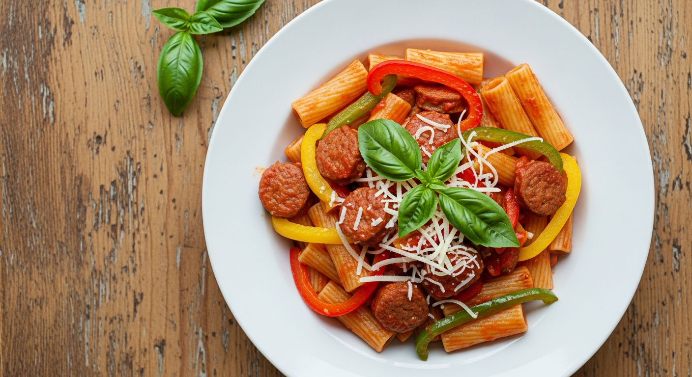 One Pot Sausage and Pepper Pasta