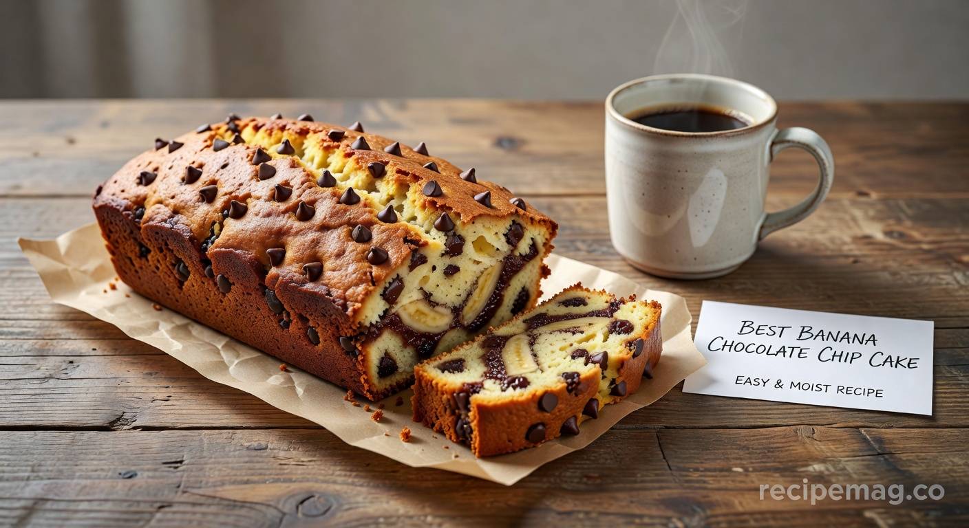 Best Banana Chocolate Chip Cake: Easy & Moist Recipe