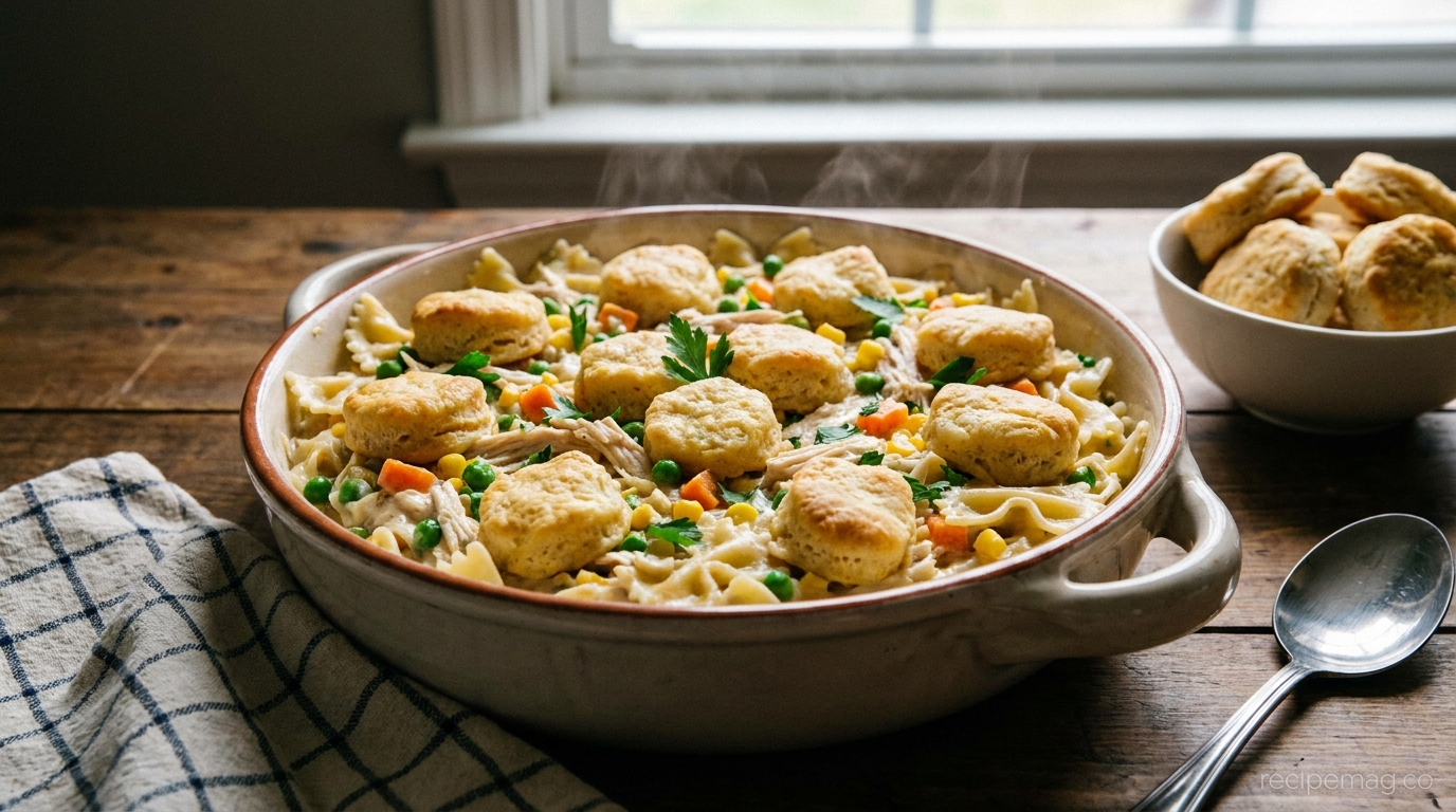 Chicken Pot Pie Pasta: A Cozy 30-Minute Comfort Dinner