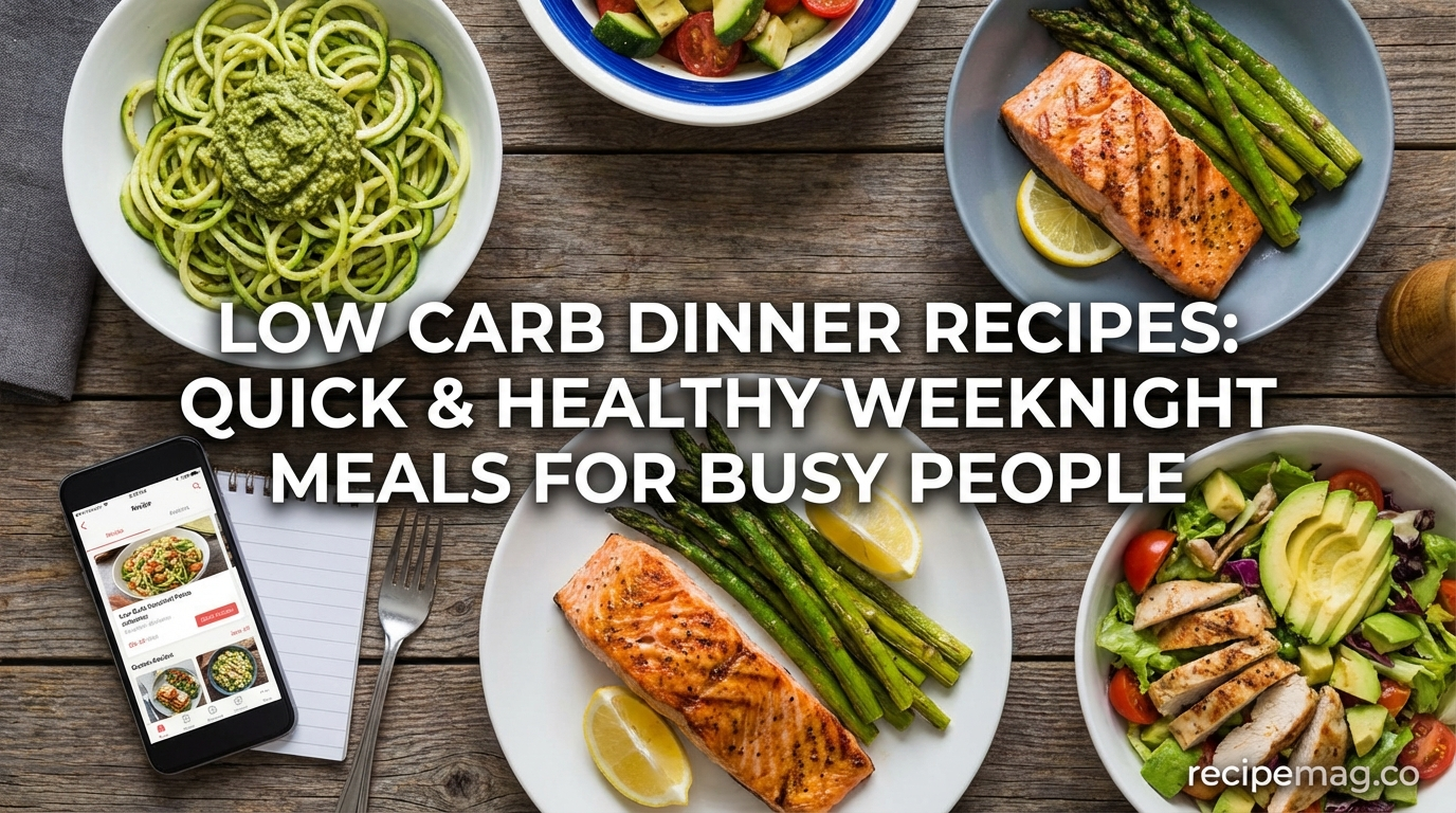 Low Carb Dinner Recipes: Quick & Healthy Weeknight Meals For Busy People