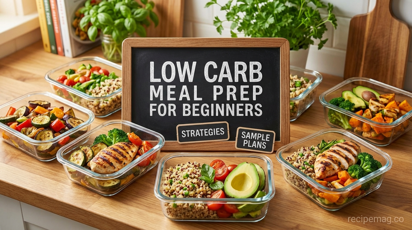 Low Carb Meal Prep for Beginners: Strategies & Sample Plans