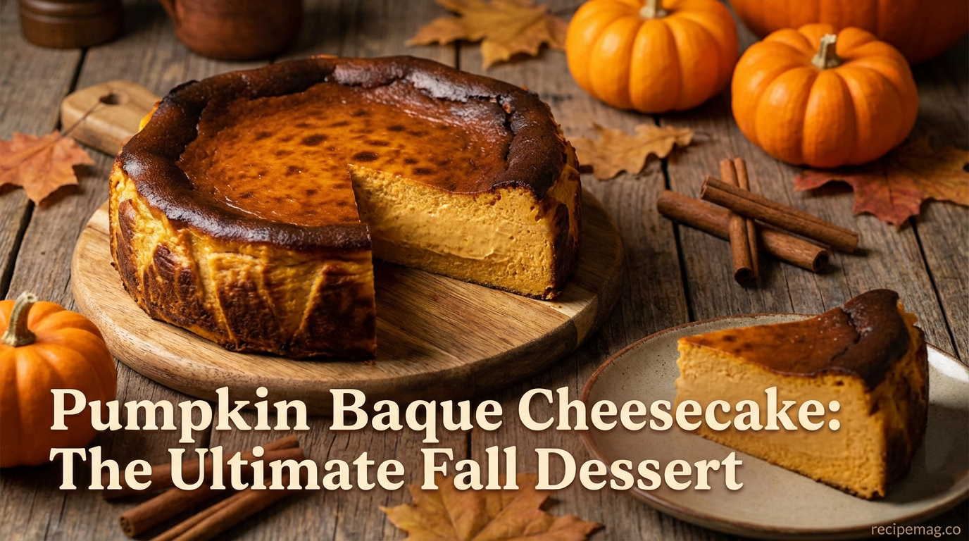 Pumpkin Basque Cheesecake The Ultimate Fall Dessert