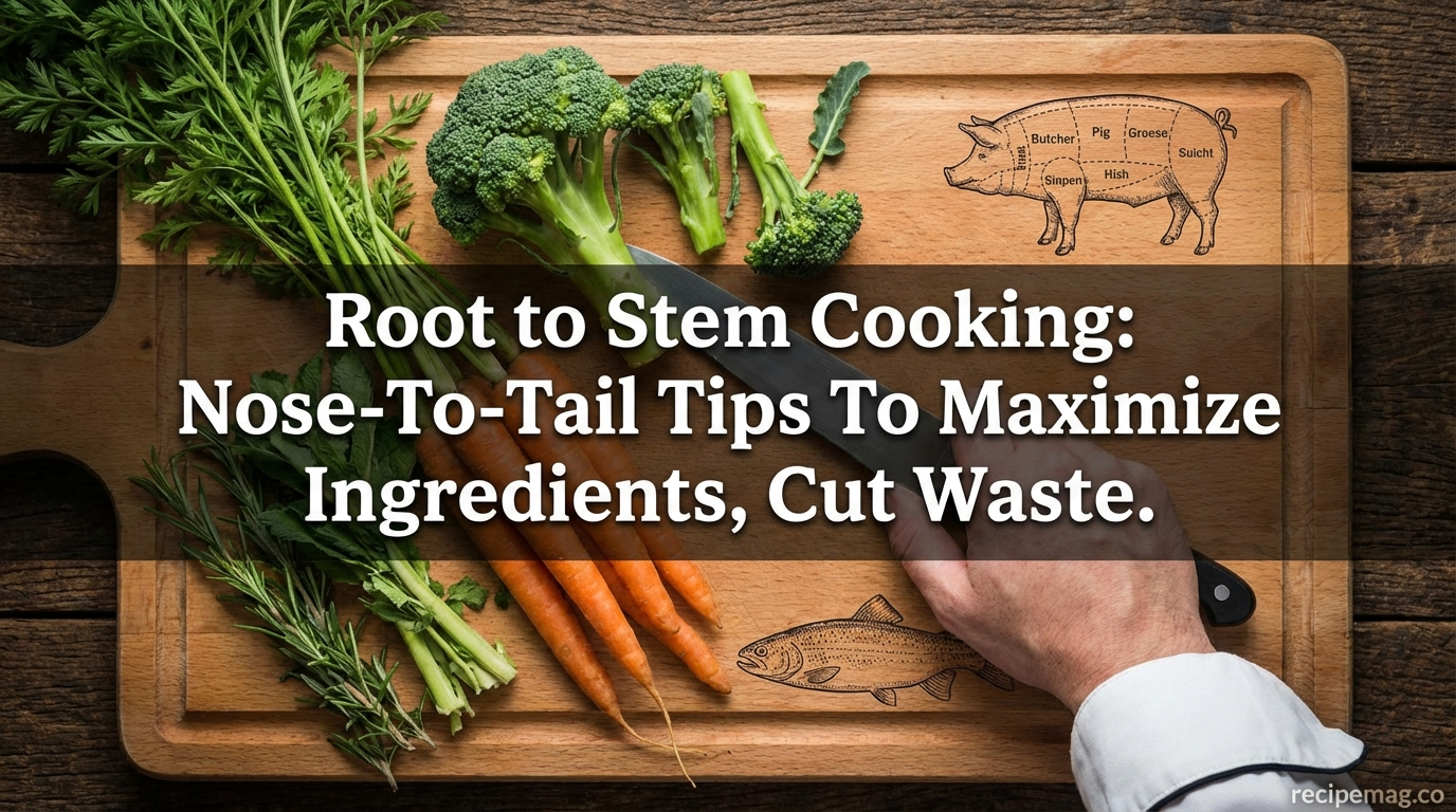 Root to Stem Cooking: Nose-To-Tail Tips To Maximize Ingredients, Cut Waste