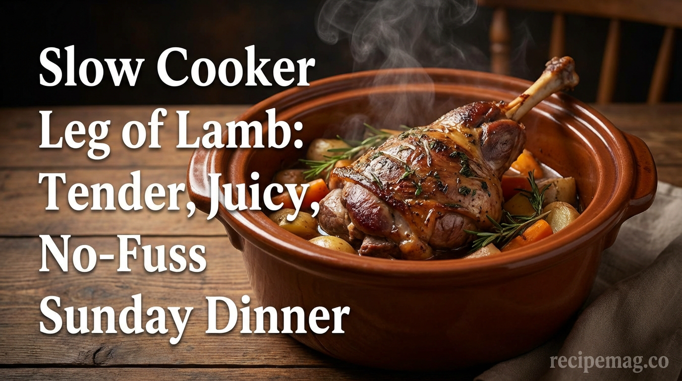 Slow Cooker Leg of Lamb: Tender, Juicy, No-Fuss Sunday Dinner