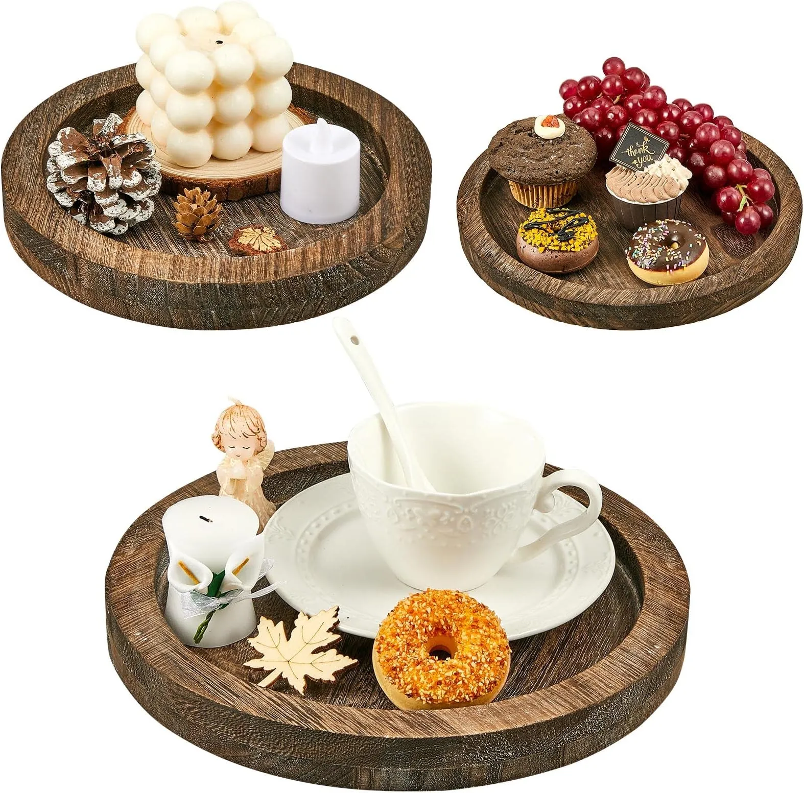 A variety of chocolate easter egg nests made with different bases like coconut, almonds, and pretzels