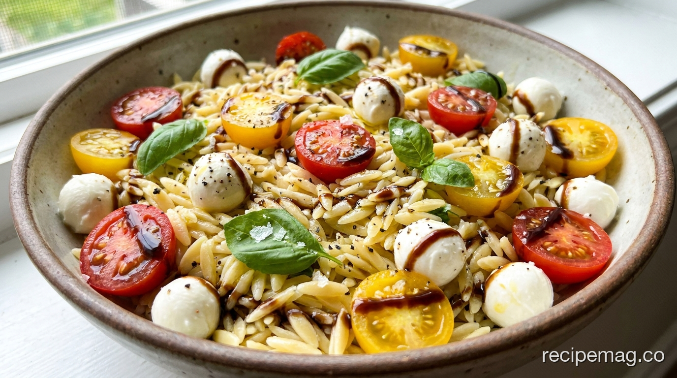 Caprese Orzo Salad