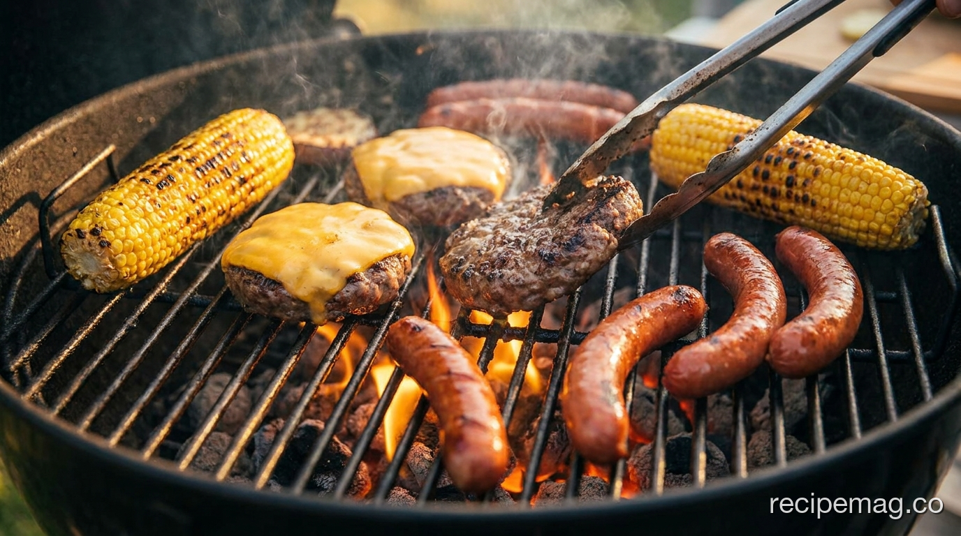 The Cookout Trifecta: Perfect Burgers, Dogs, and Corn