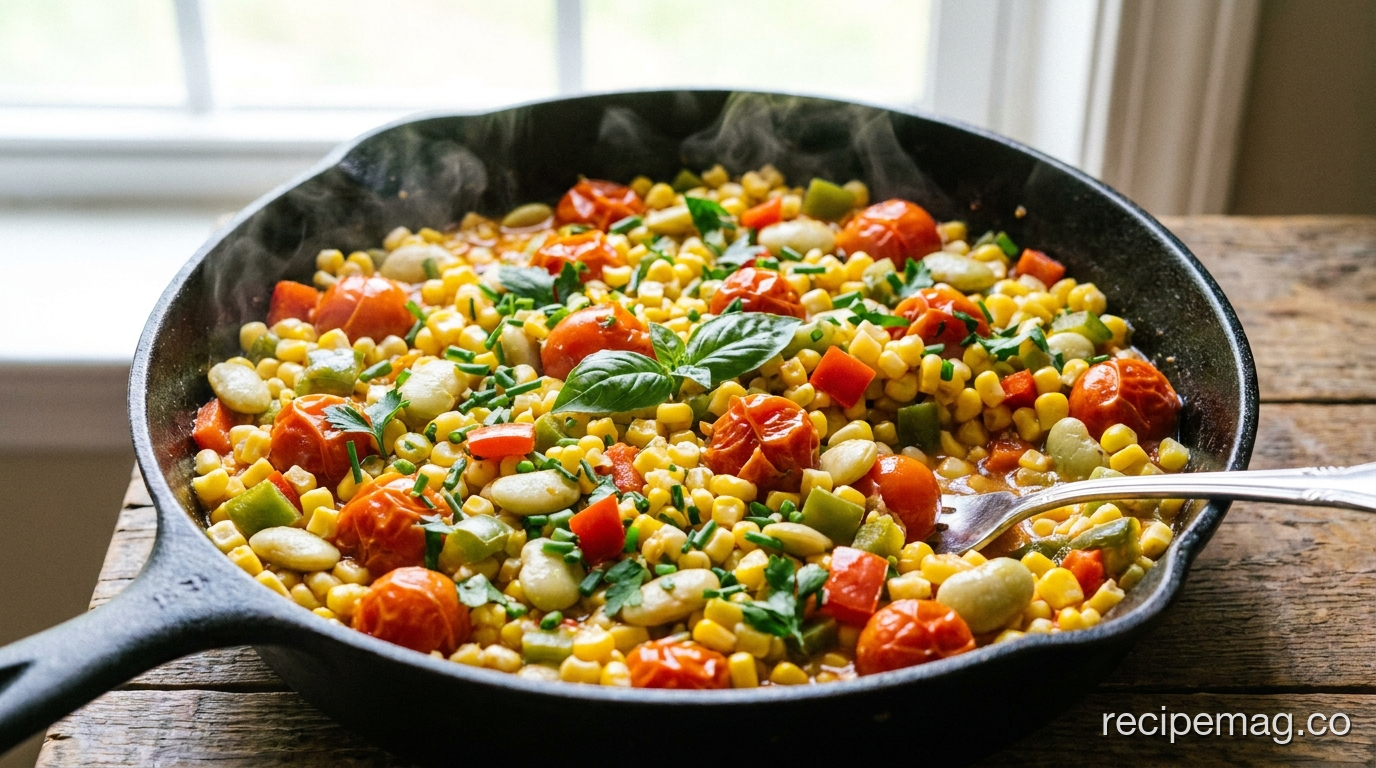 Fresh Corn and Tomato Succotash (Summer Side Dish)