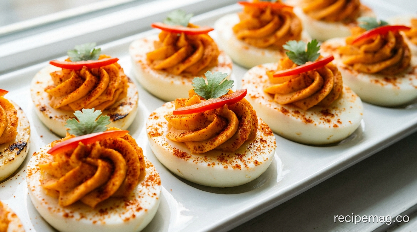 Firecracker Deviled Eggs