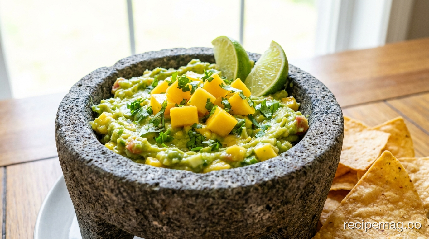 Mango Jalapeño Guacamole for Summer Parties