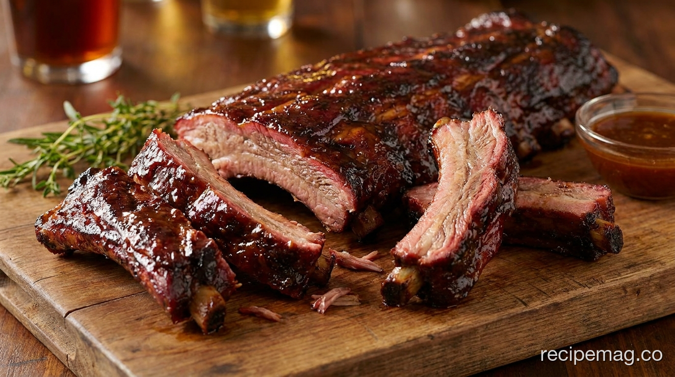 Smoked Baby Back Ribs with Apple Cider Glaze