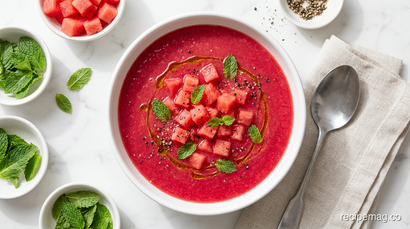 Watermelon Gazpacho: A Refreshing No-Cook Soup