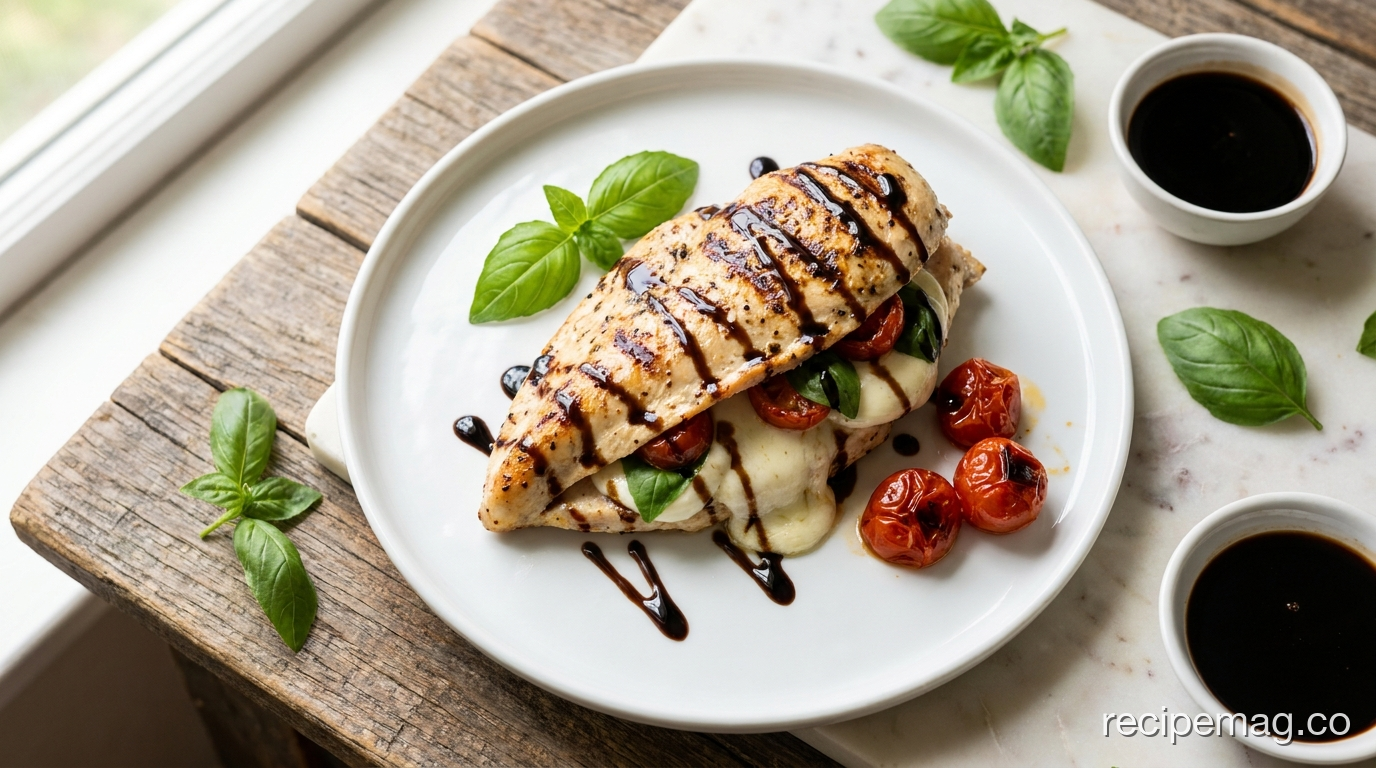 Caprese-Stuffed Grilled Chicken