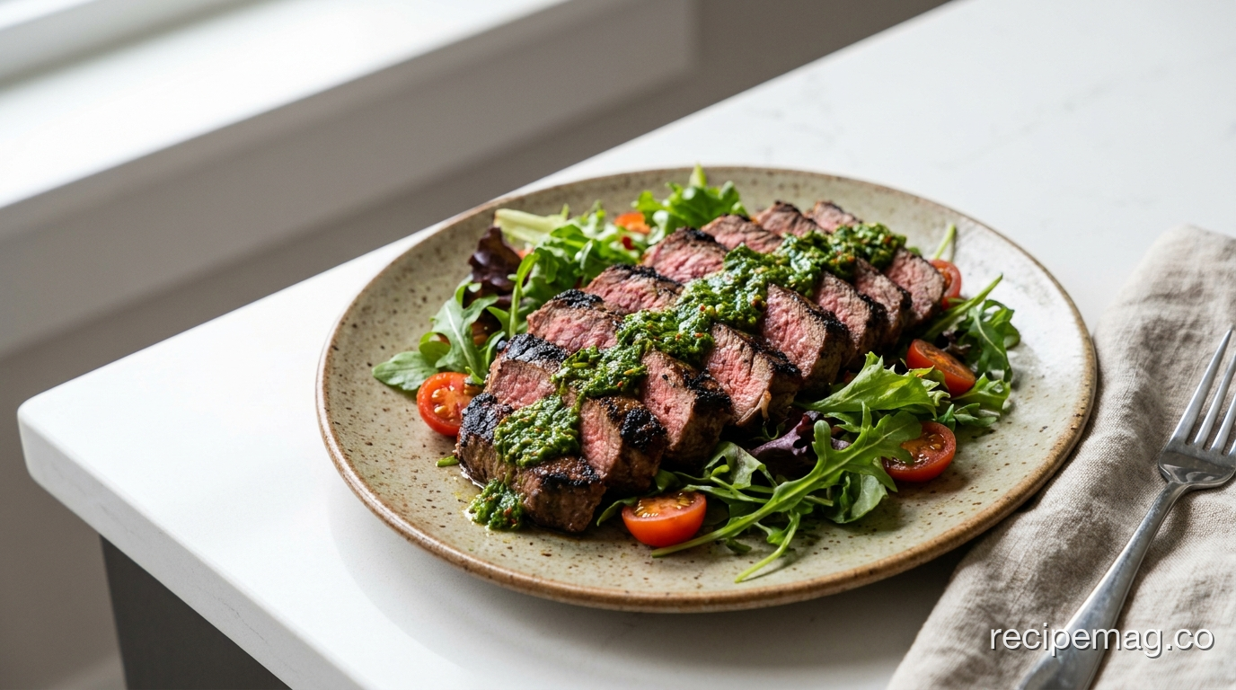 Grilled Steak Salad with Chimichurri