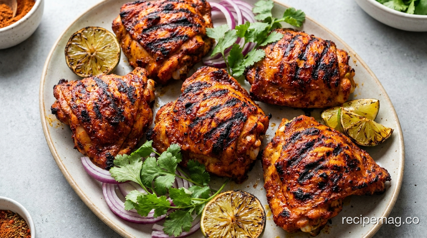 Tandoori Grilled Chicken Thighs