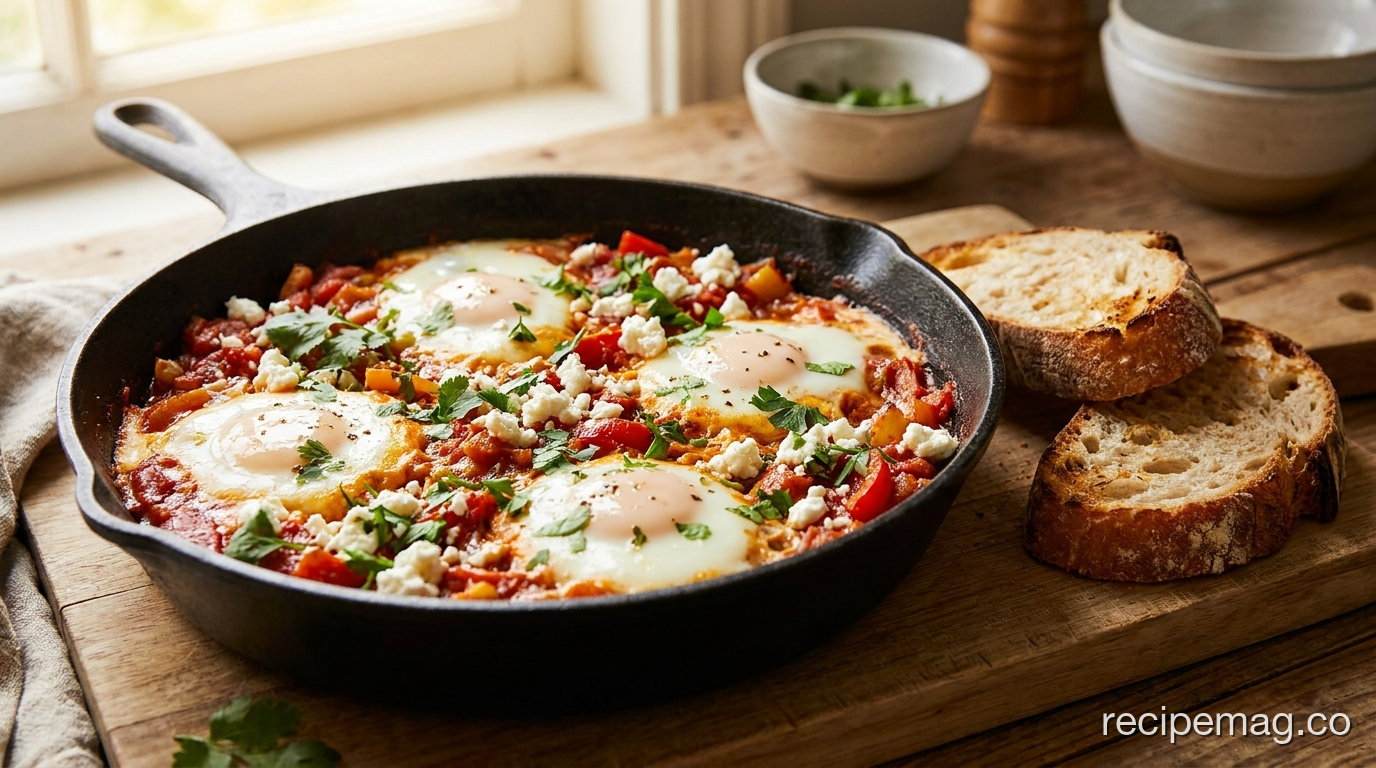 Baked Eggs in Tomato Sauce (Shakshuka Style)