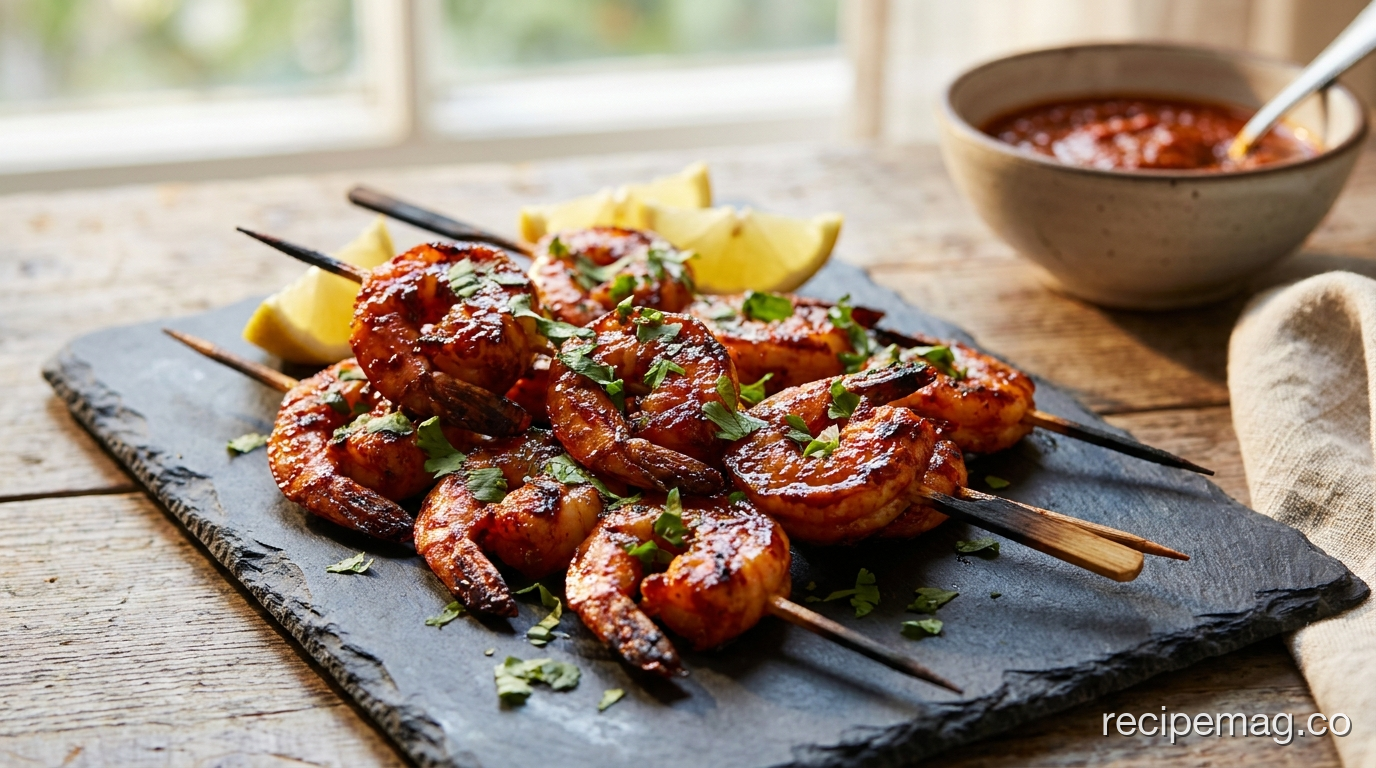 Grilled Harissa Shrimp