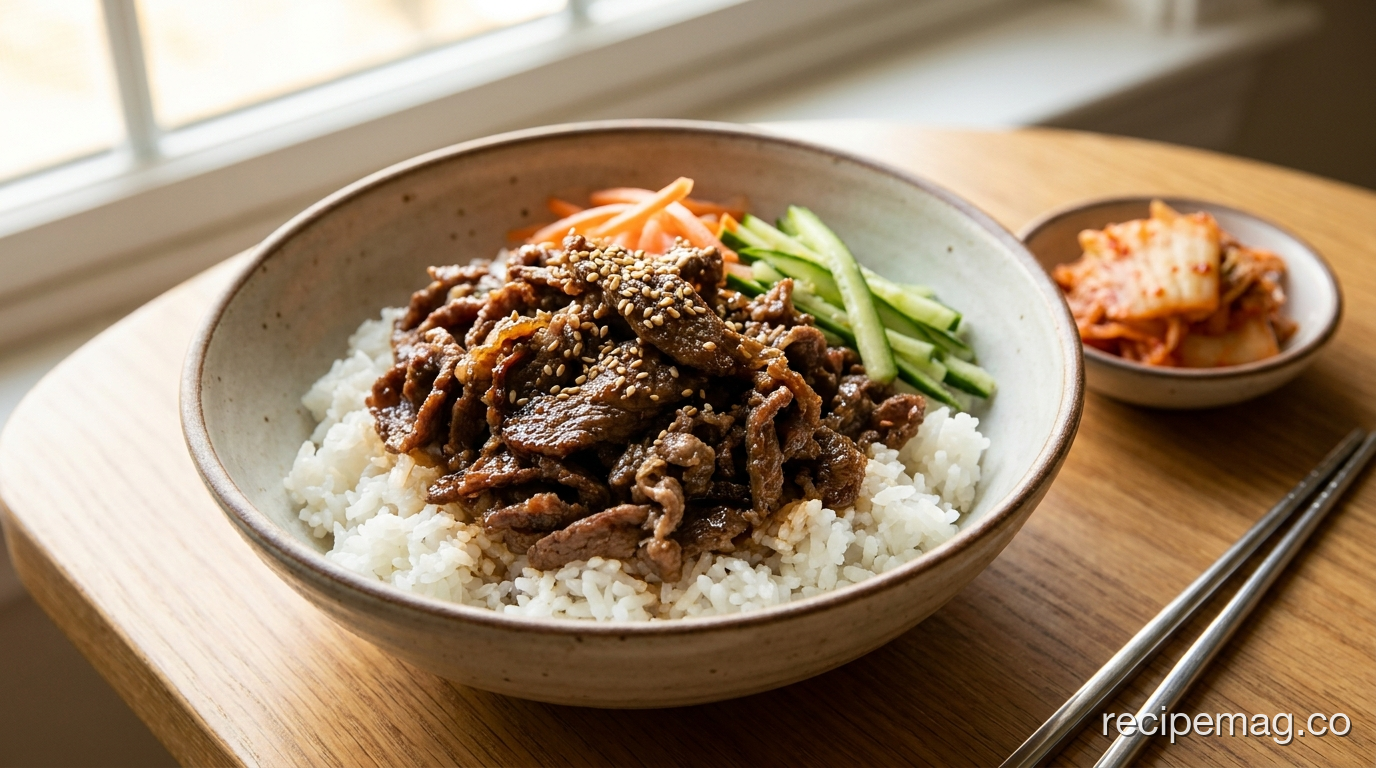 Korean BBQ Beef Bulgogi Bowls