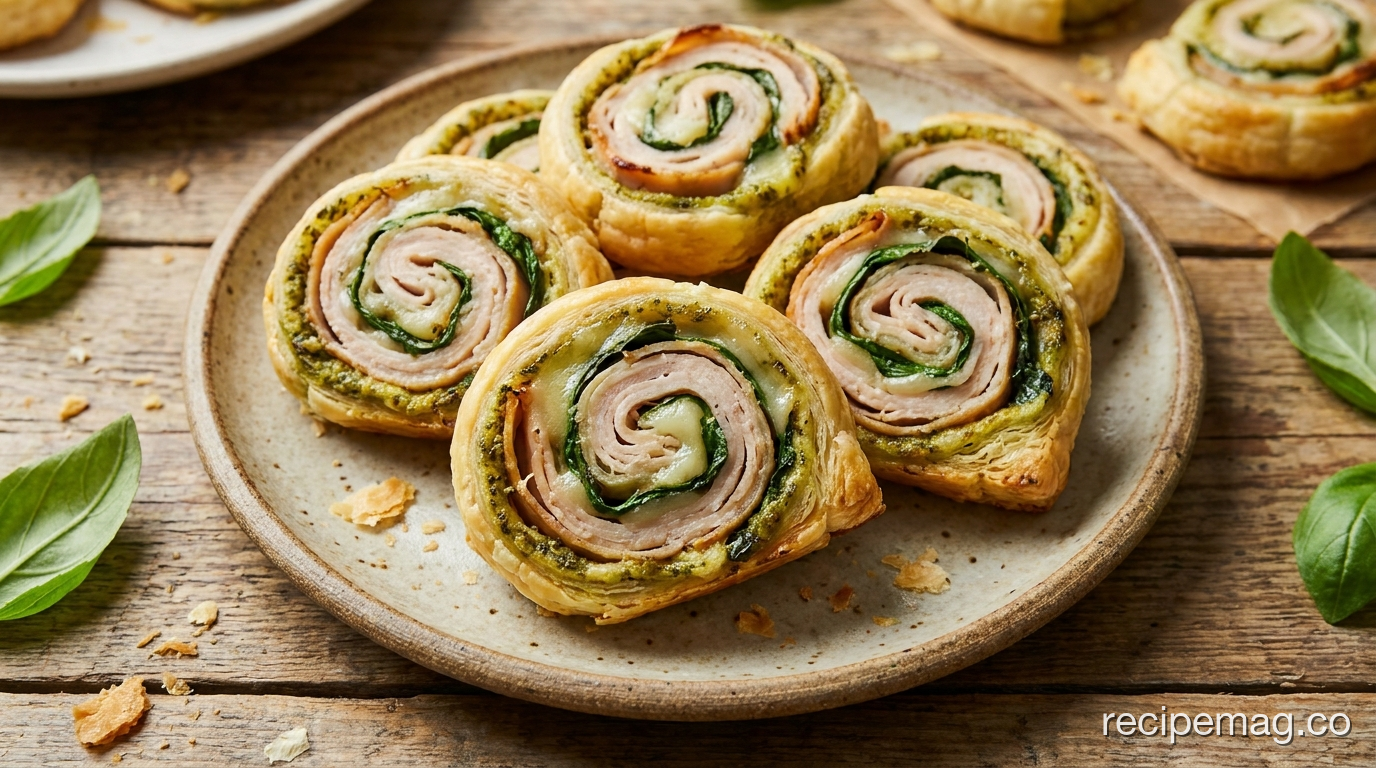 Turkey Pesto Pinwheels