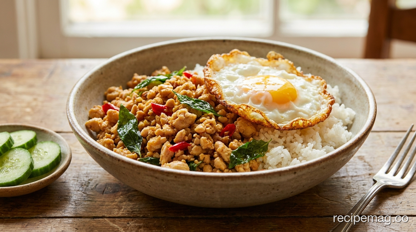 Spicy Thai Basil Chicken (Pad Krapow)
