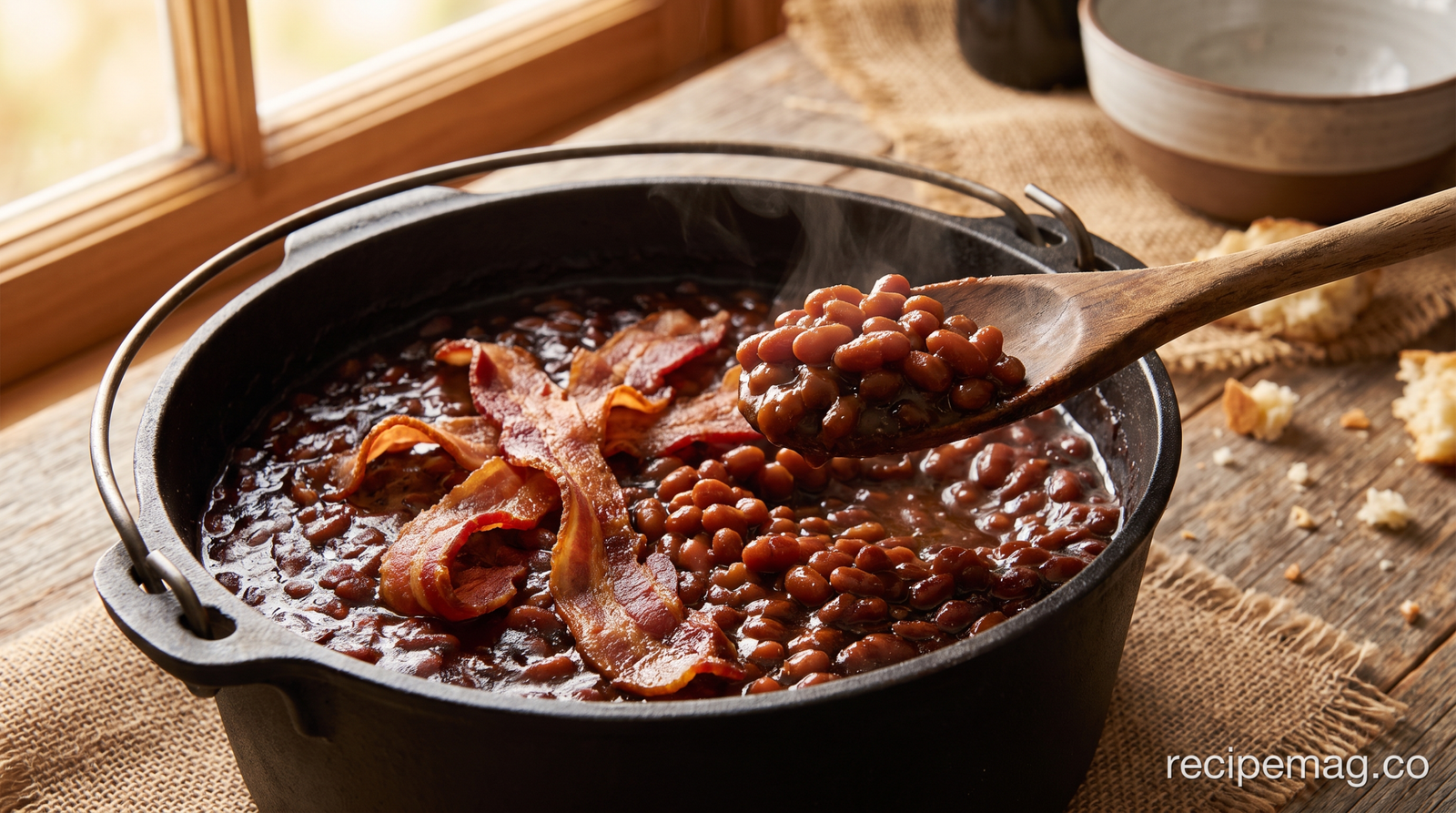 Make-Ahead Baked Beans with Bacon and Molasses