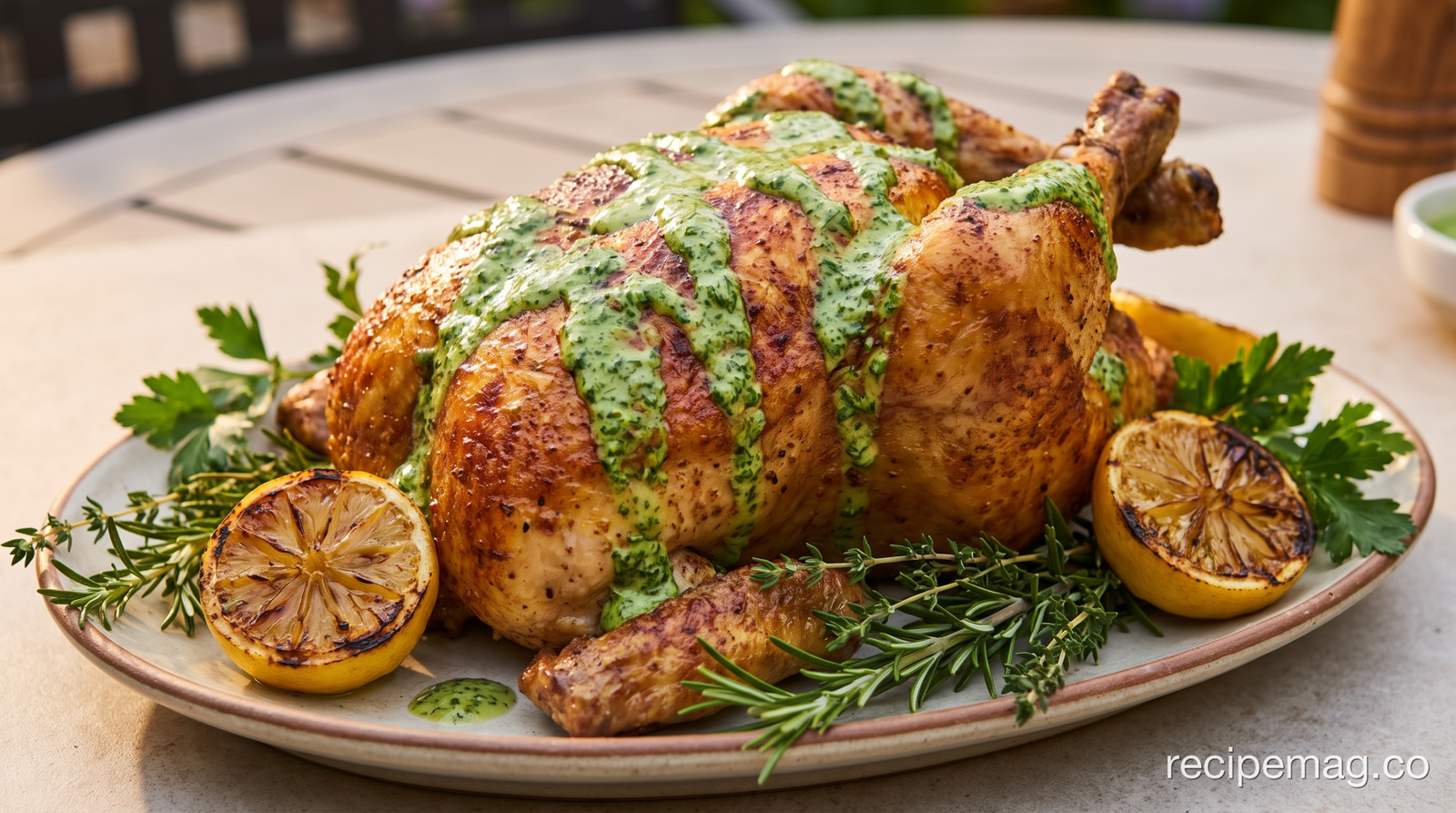 Green Goddess Roast Chicken